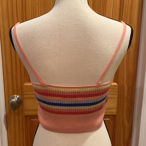 American Eagle pastel striped crop top - Picture 2 of 5